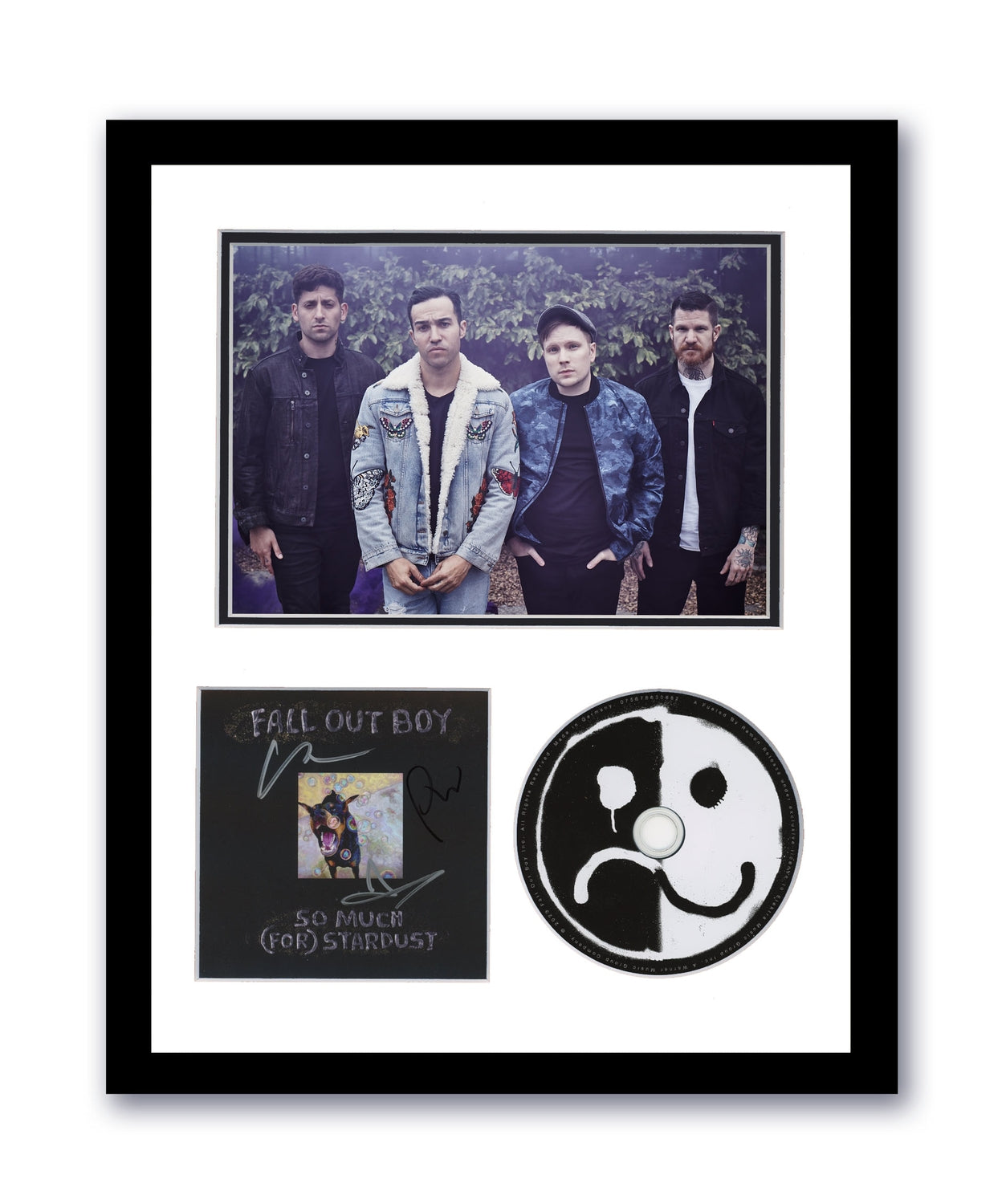 Fall Out Boy Autographed Signed 11x14 Framed CD So Much for Stardust ACOA #8