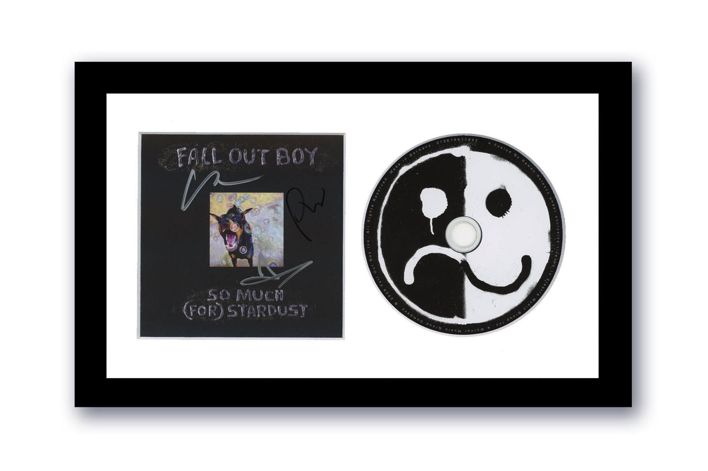 Fall Out Boy Autographed Signed 7x12 Custom Framed CD So Much For Stardust ACOA