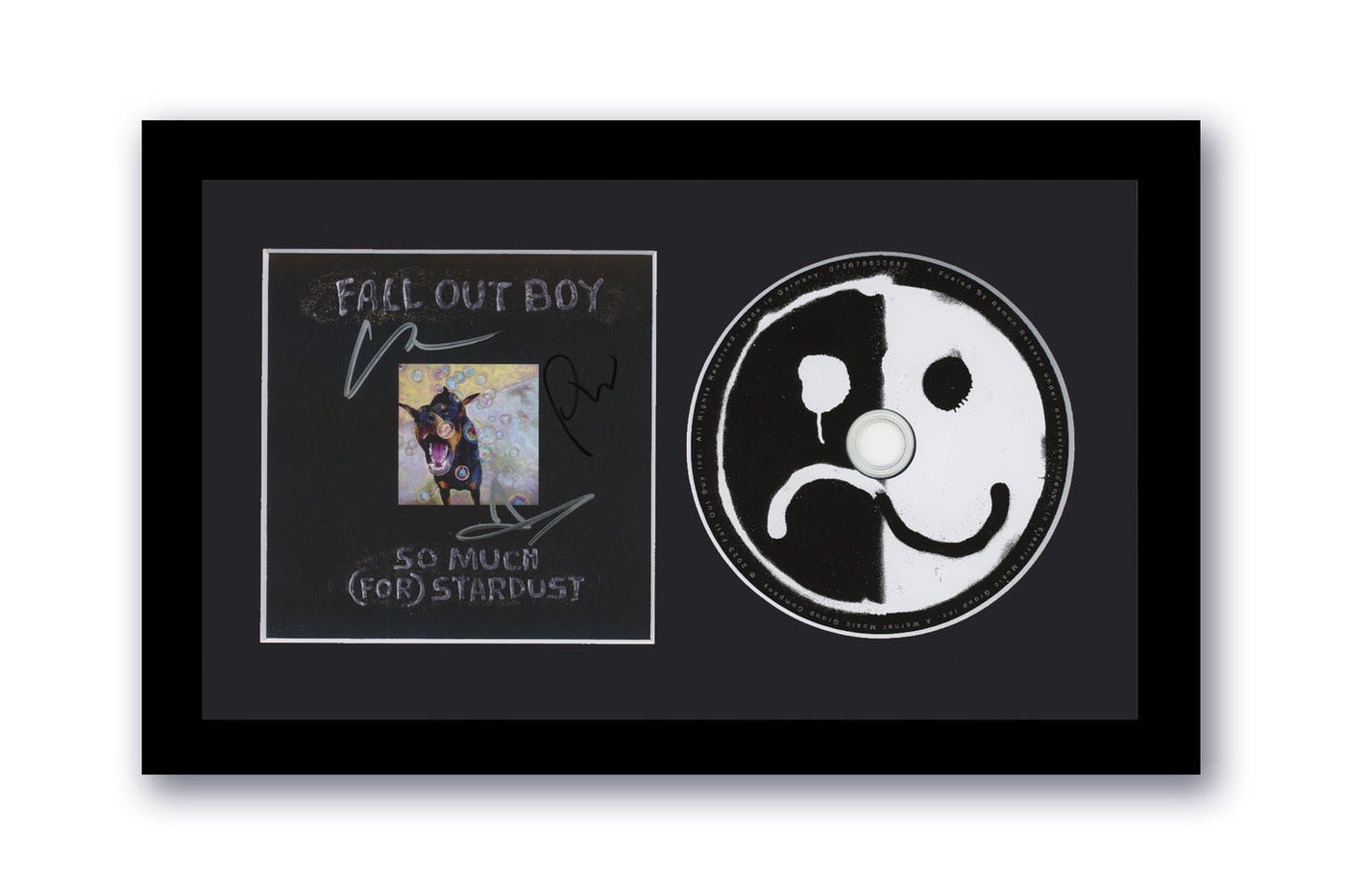 Fall Out Boy Autographed Signed 7x12 Framed CD So Much For Stardust ACOA #2