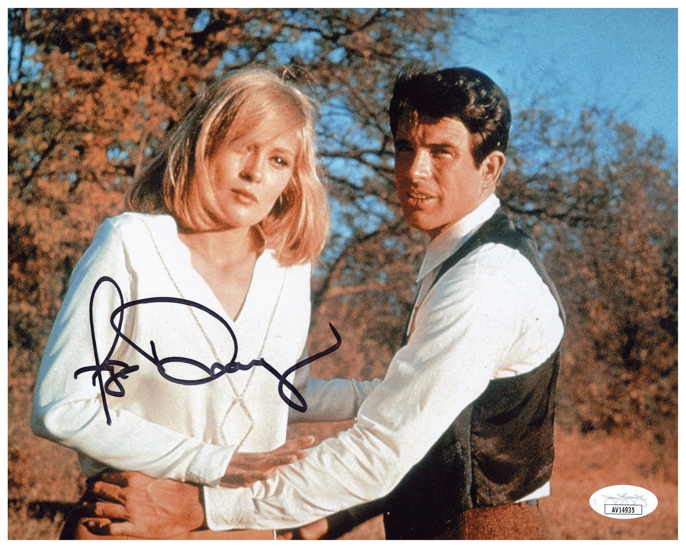 Faye Dunaway Signed 8x10 Photo Bonnie and Clyde Autographed JSA COA