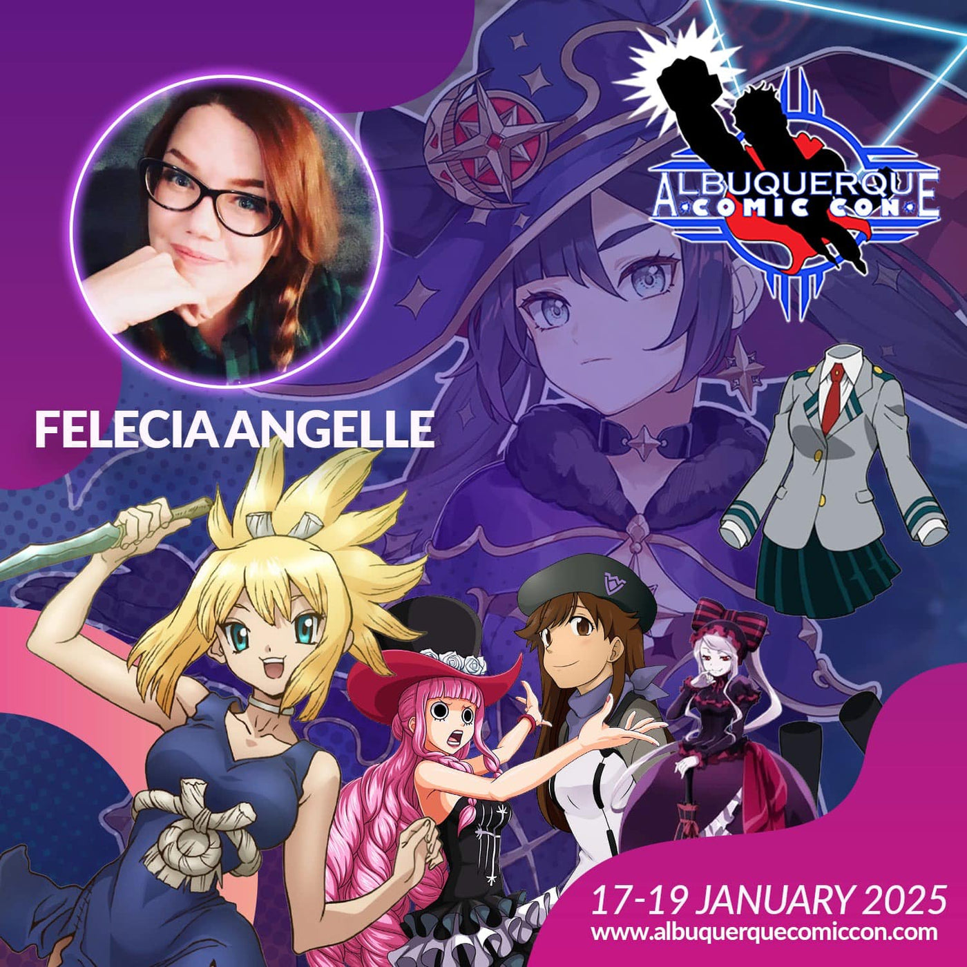 Felecia Angelle Official Autograph Mail-In Service - Albuquerque Comic Con 2025