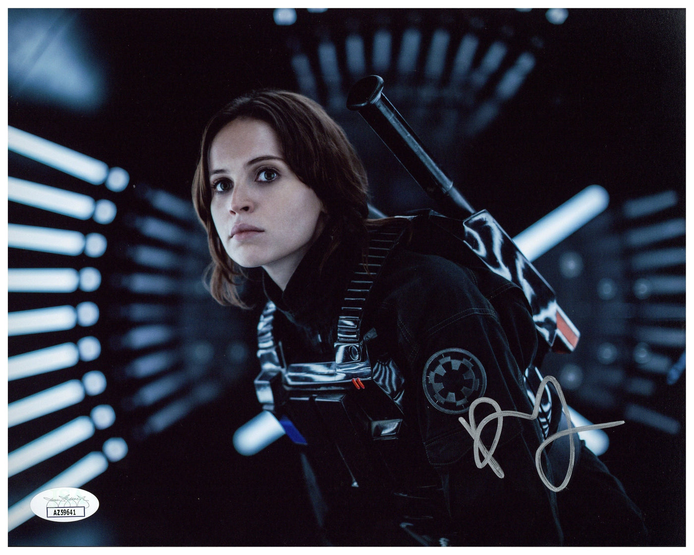 Felicity Jones Signed 8x10 Photo Star Wars Rouge One Autograph JSA COA