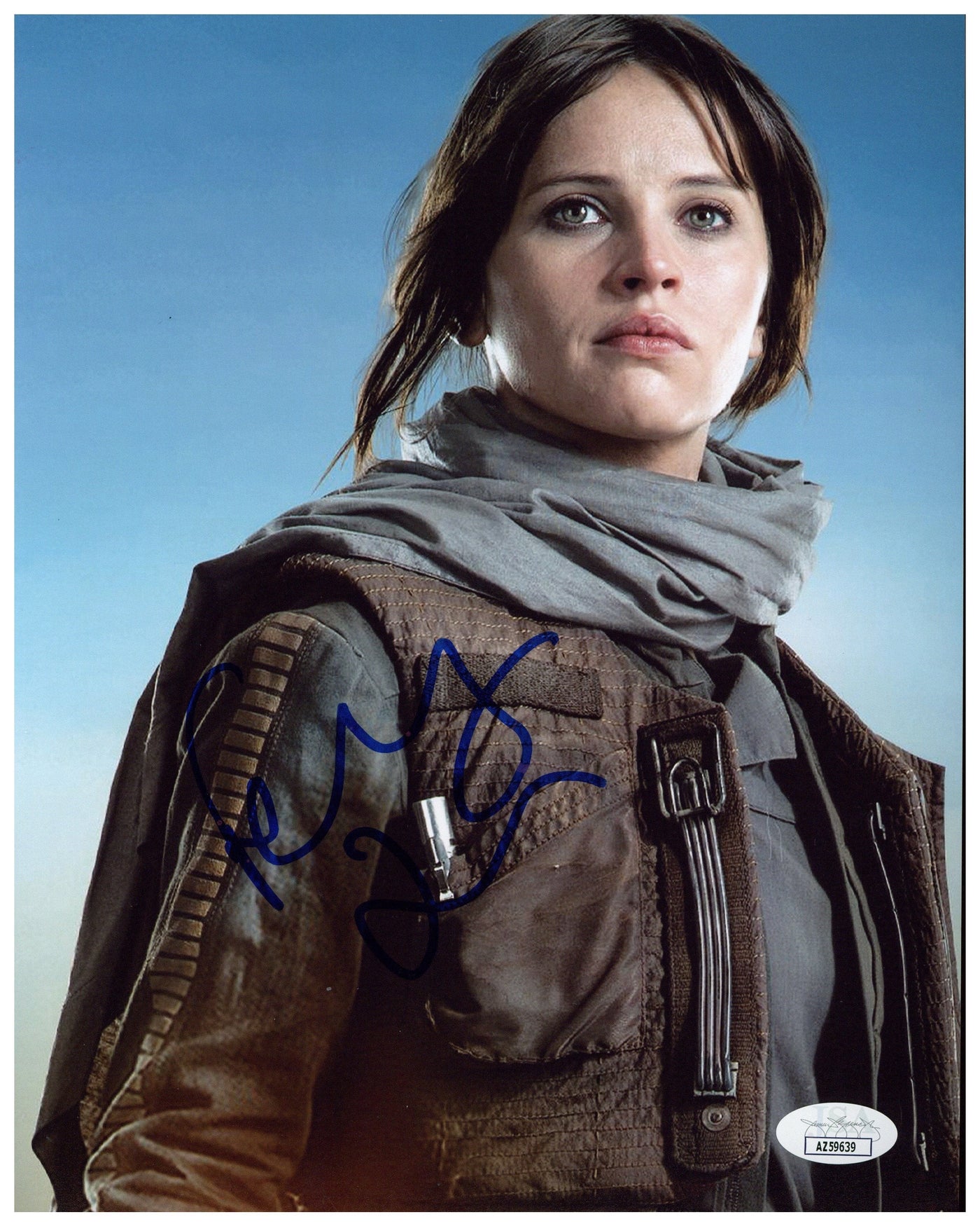 Felicity Jones Signed 8x10 Photo Star Wars Rogue One Autographed JSA COA 5