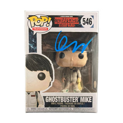 Image of Finn Wolfhard Signed Funko Pop Stranger Things Ghostbuster Mike Autographed JSA COA