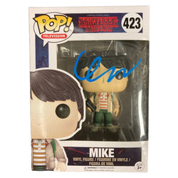 Image of Finn Wolfhard Signed Funko Pop Stranger Things Mike 423 Autographed JSA COA
