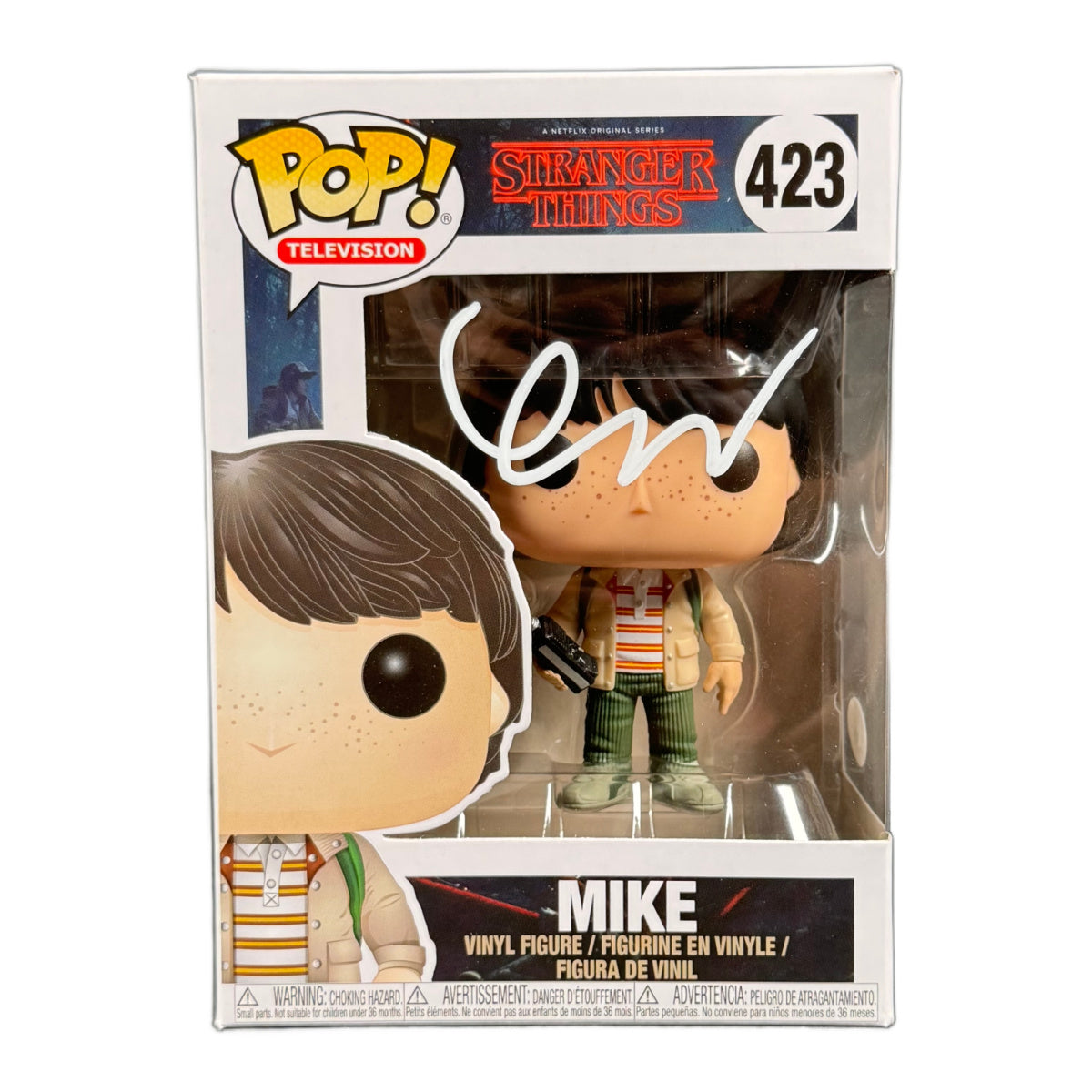 Finn Wolfhard Signed Funko Pop Stranger Things Mike 423 Autographed JSA COA
