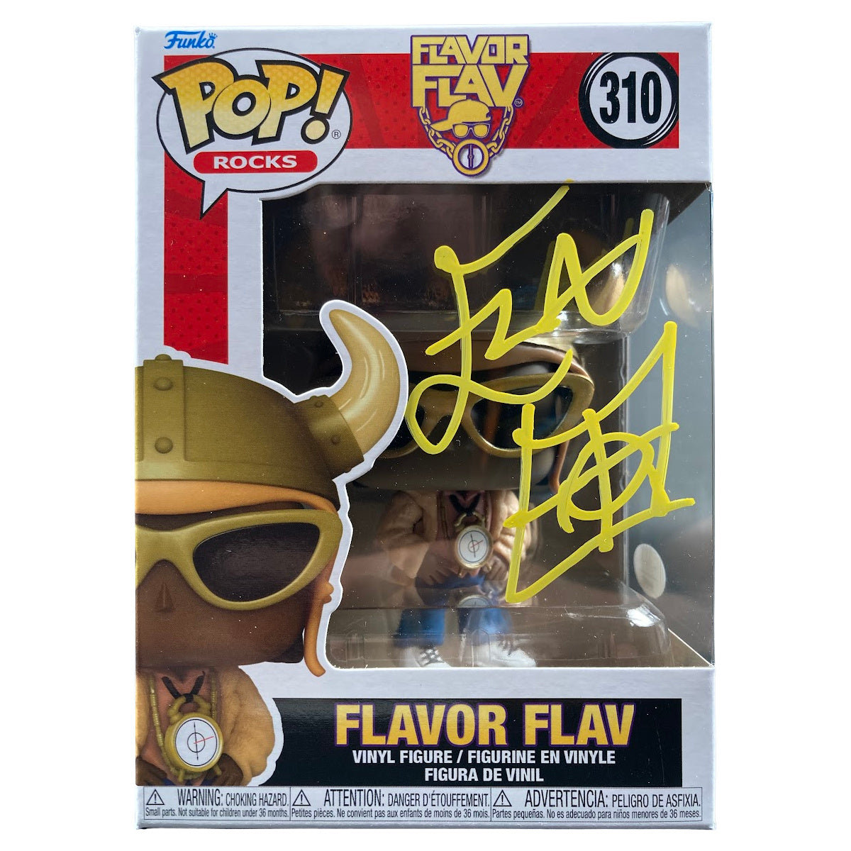 Flavor Flav Signed Funko POP #310 Authentic Autographed - JSA COA