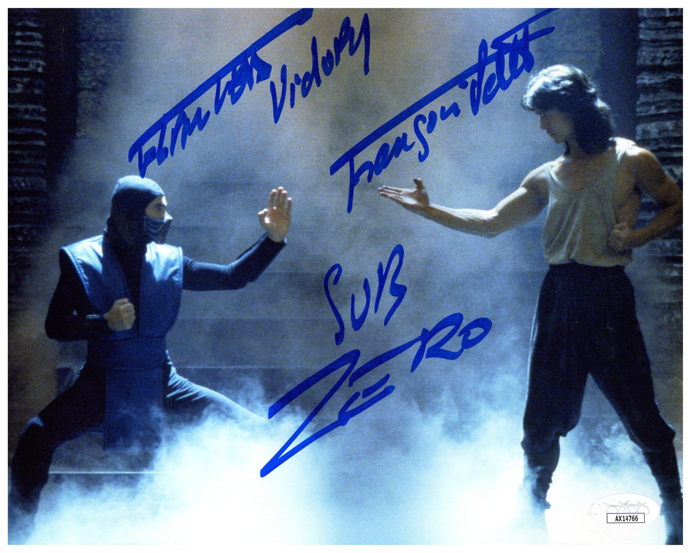 François Petit Signed 8x10 Photo Mortal Kombat Autographed JSA COA #2