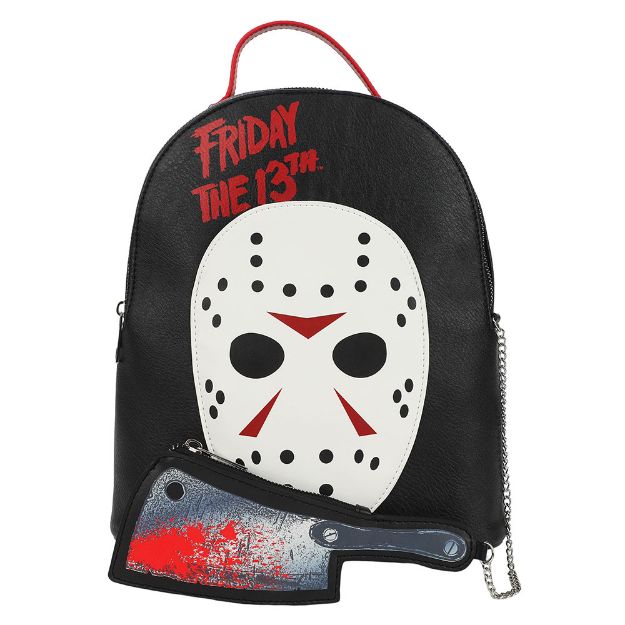 Friday the 13th Jason Mask Mini Backpack & Knife Coin Purse