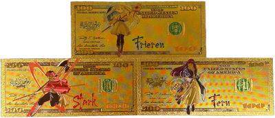 Frieren: Beyond Journey's End Prop Bank Note Frieren Fern Stark Zobie Exclusive
