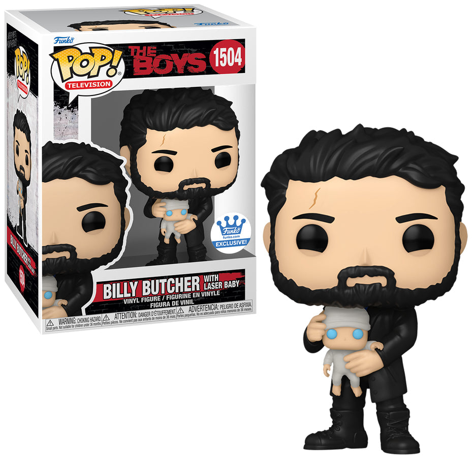Funko POP The Boys Billy Butcher with Laser Baby #1504 Funko Exclusive
