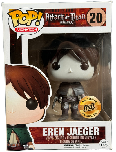 Funko Pop! Attack on Titan Eren Jaeger #20 B/W BAIT EXCLUSIVE