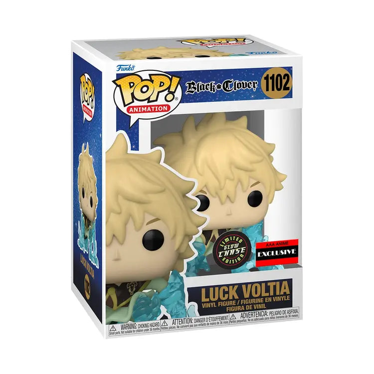 Funko Pop Black Clover  #1102 Luck Voltia AAA Anime Exclusive (Chase)