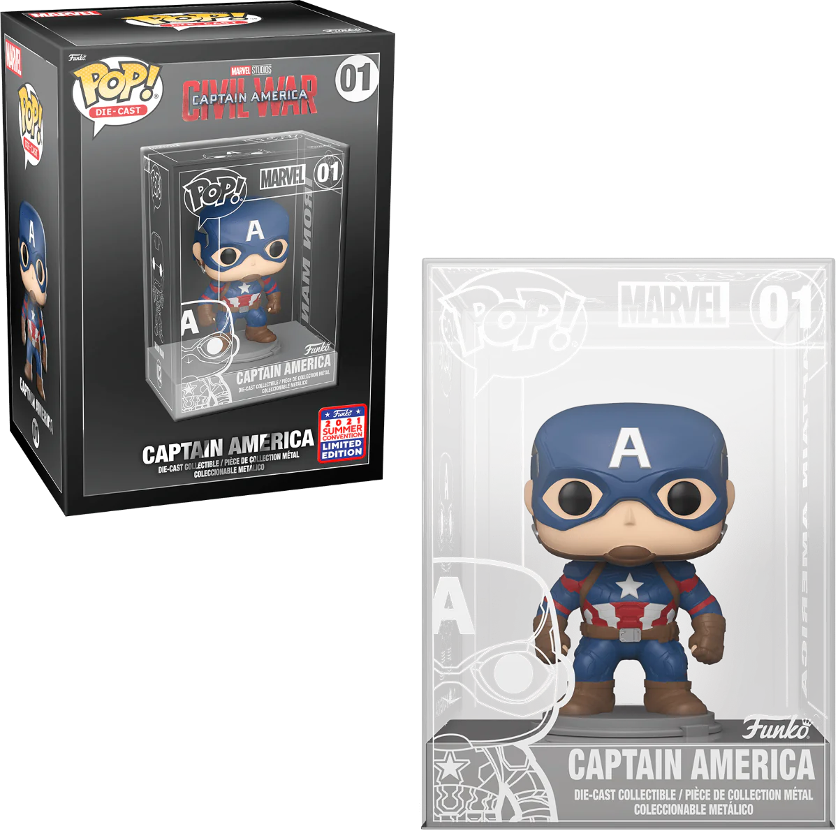 Funko Pop Die-Cast Captain America #1 Funko Exclusive