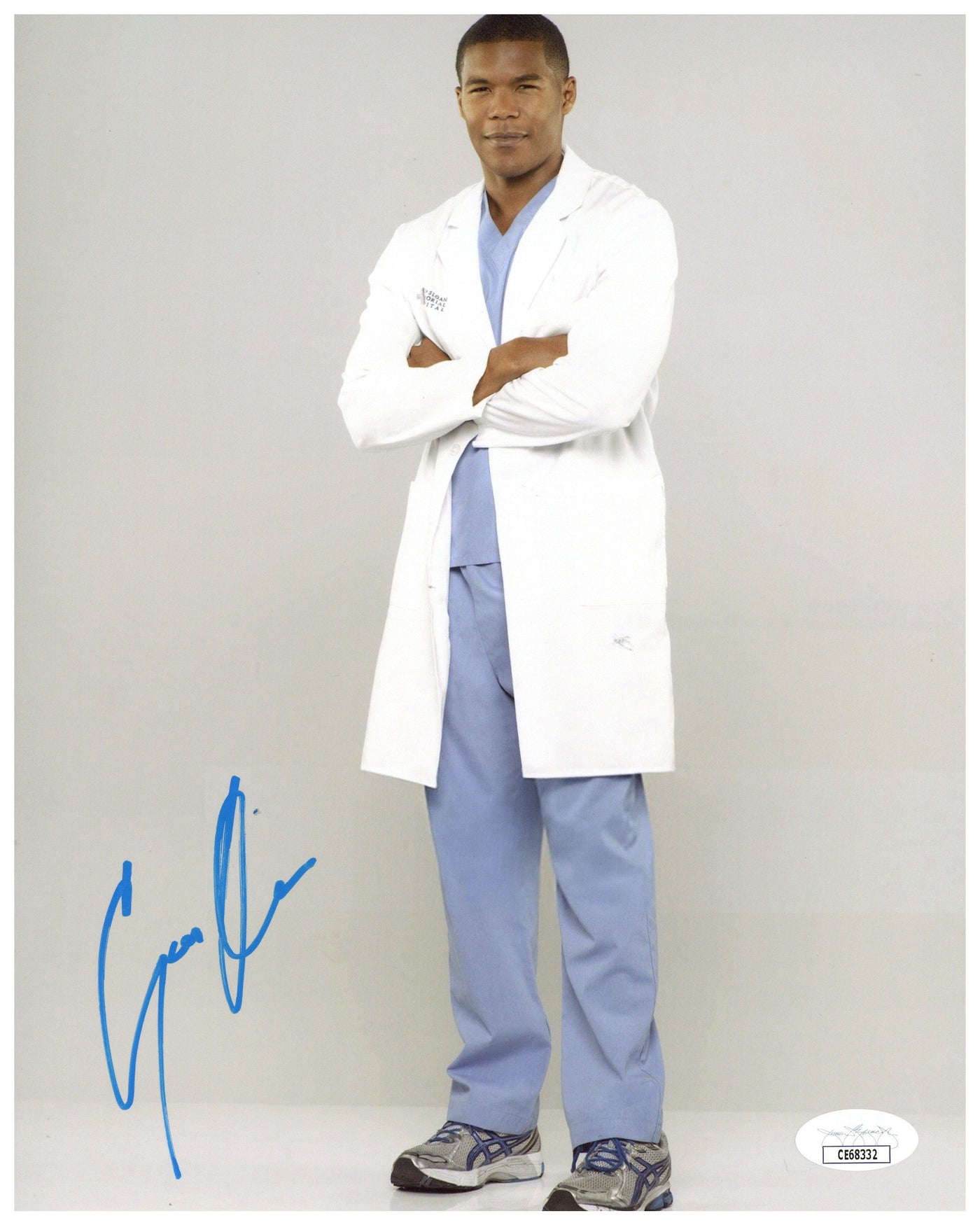 Gaius Charles Signed 8x10 Photo Grey's Anatomy Autographed JSA COA