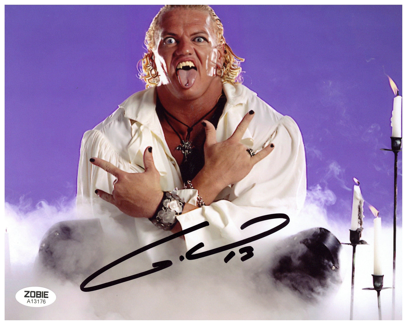 Gangrel Signed 8x10 Photo WWF WWE Authentic Autographed Zobie COA
