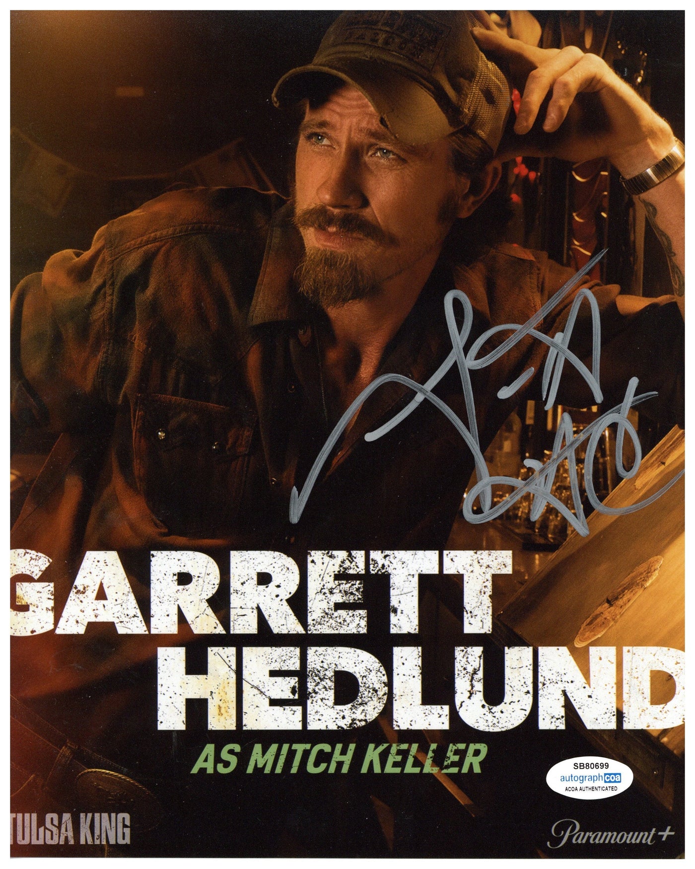Garrett Hedlund Signed 8x10 Photo Tulsa King Mitch Keller Autographed ACOA