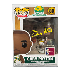 Image of Gary Payton Signed Funko POP Seattle Supersonics 80 Autographed JSA COA