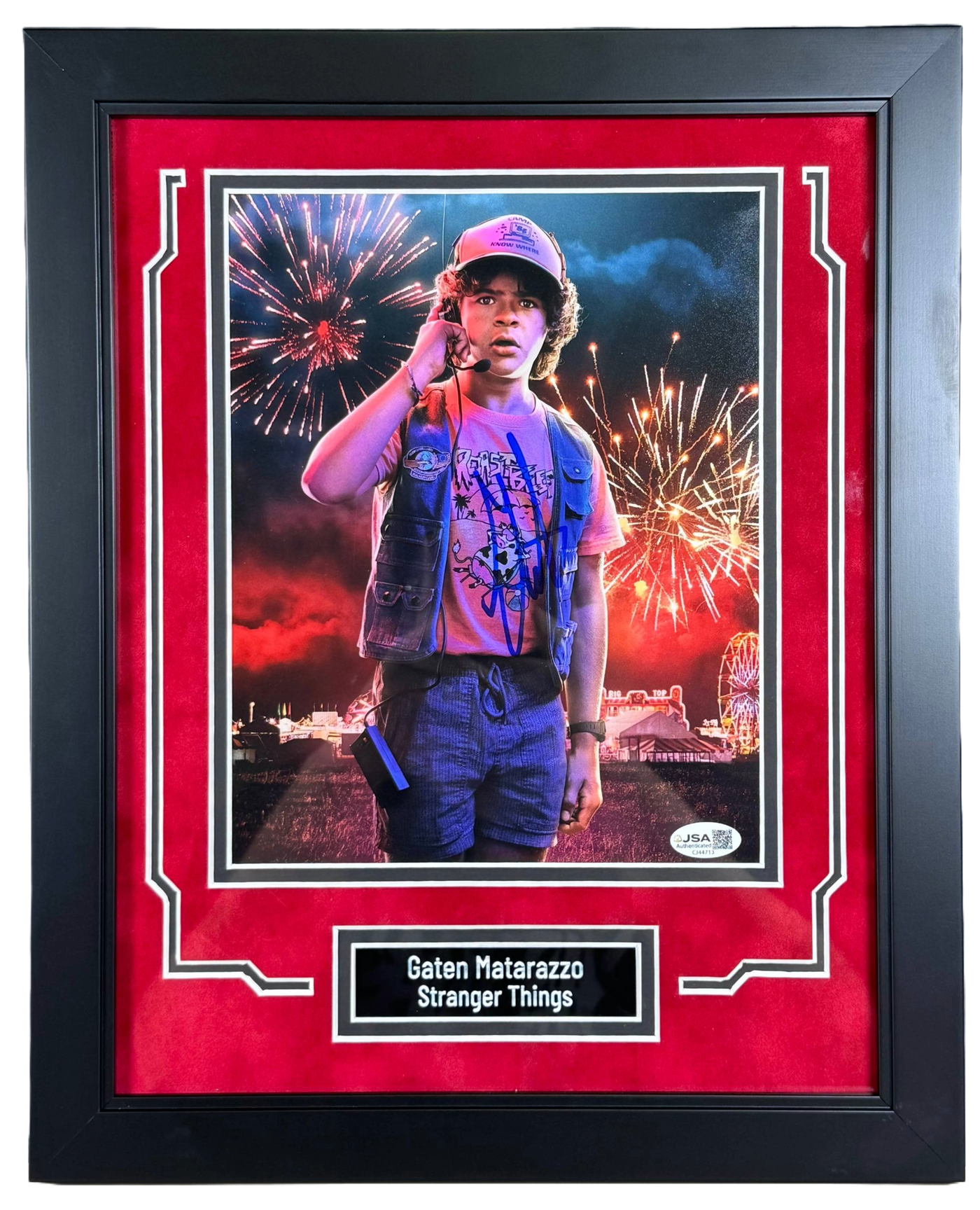 Gaten Matarazzo Signed 8x10 Photo Framed Stranger Things