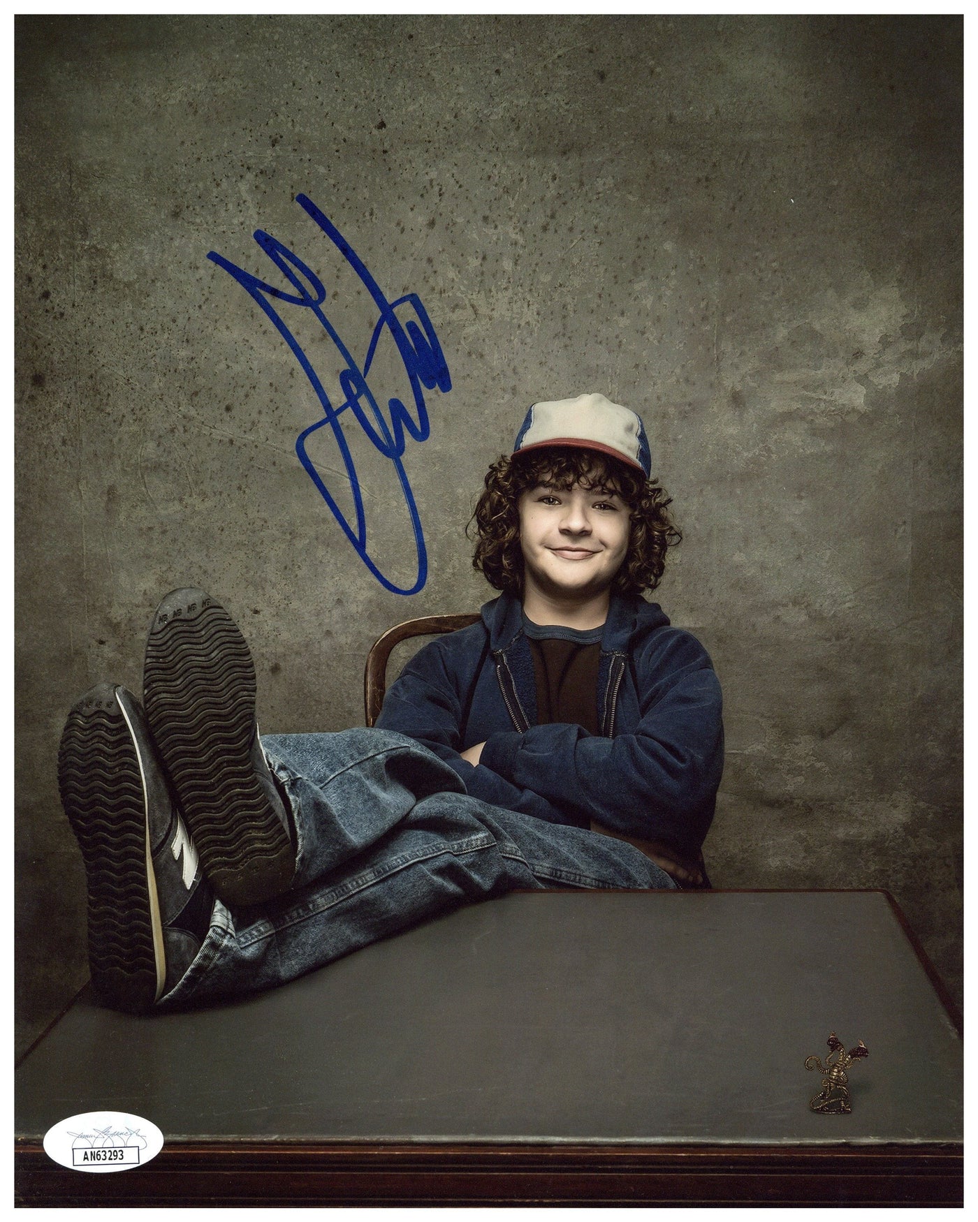 Gaten Matarazzo Signed 8x10 Photo Stranger Things Dustin Autographed JSA COA 5