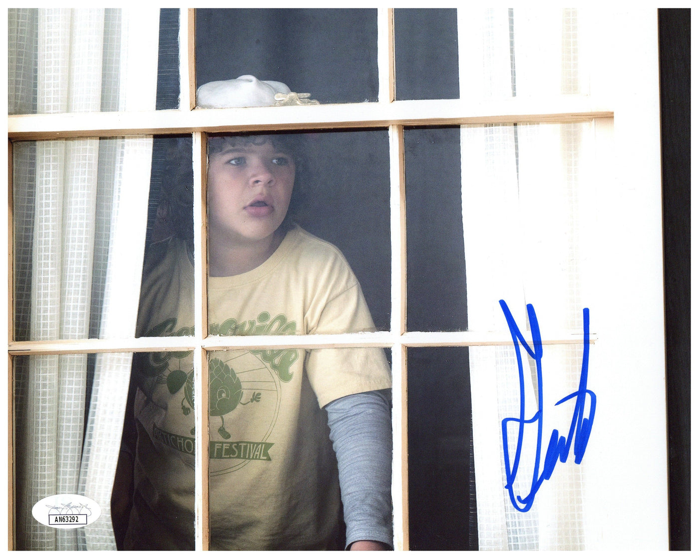 Gaten Matarazzo Signed 8x10 Photo Stranger Things Dustin Autographed JSA COA