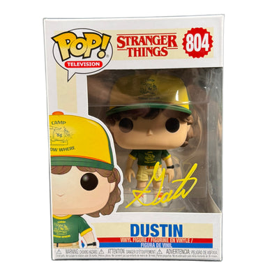 Gaten Matarazzo Signed Funko POP Stranger Things Dustin 804 Autographed JSA COA