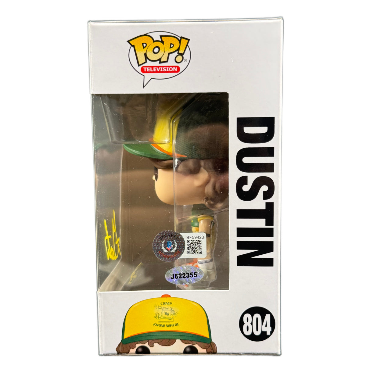 Gaten Matarazzo Signed Funko POP Stranger Things Dustin 804 Autographed JSA COA
