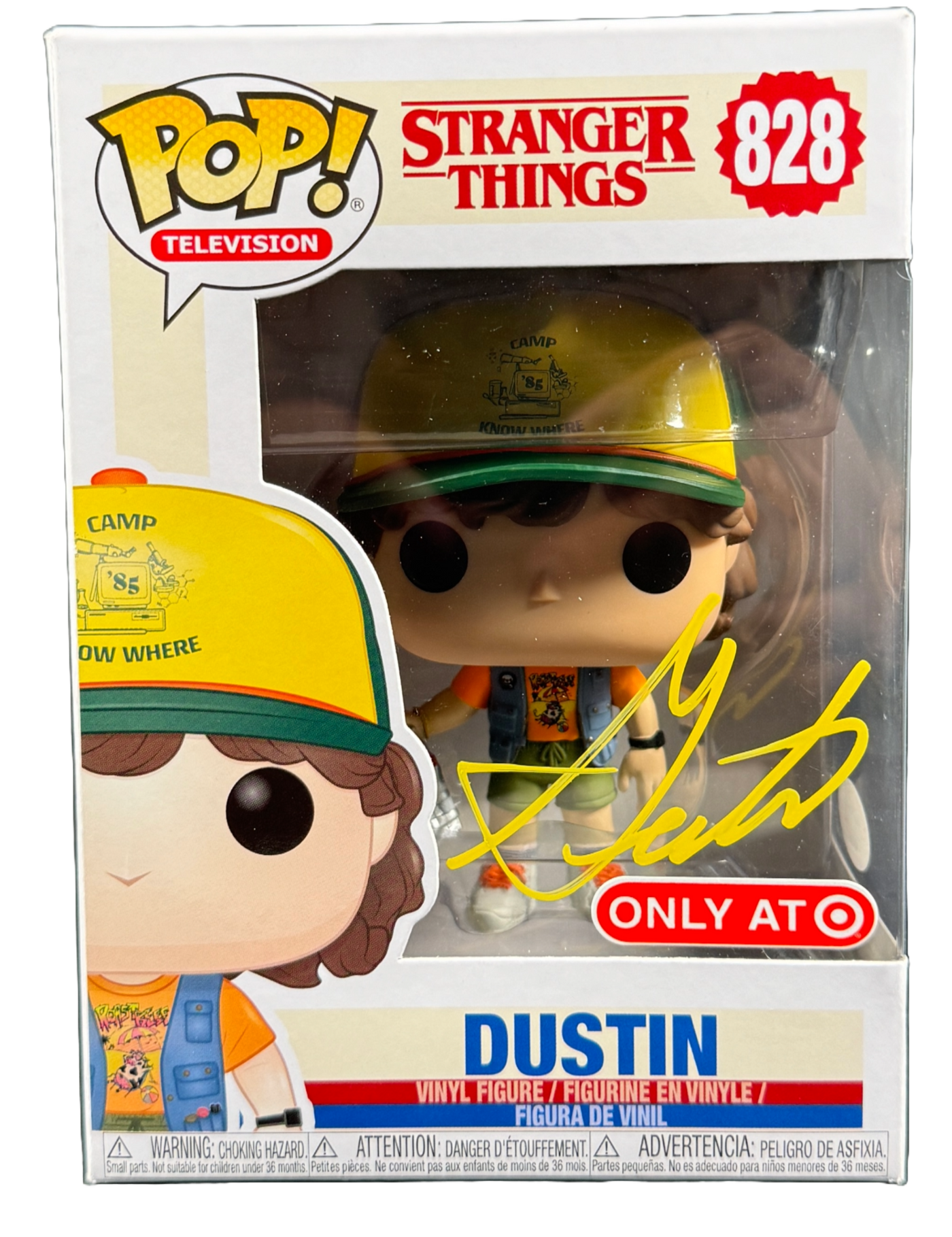 Gaten Matarazzo Signed Funko Pop Stranger Things Dustin #828 Autographed JSA COA