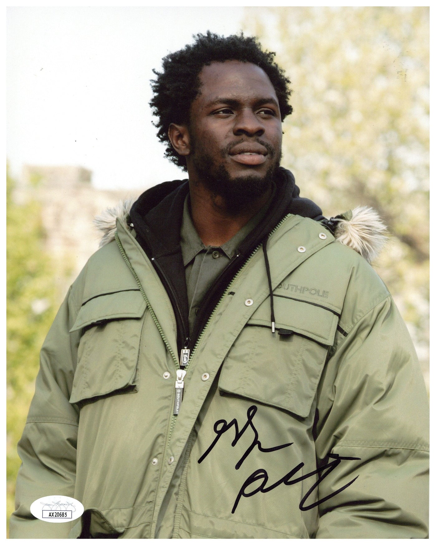 Gbenga Akinnagbe Signed 8x10 Photo The Wire Autographed JSA COA