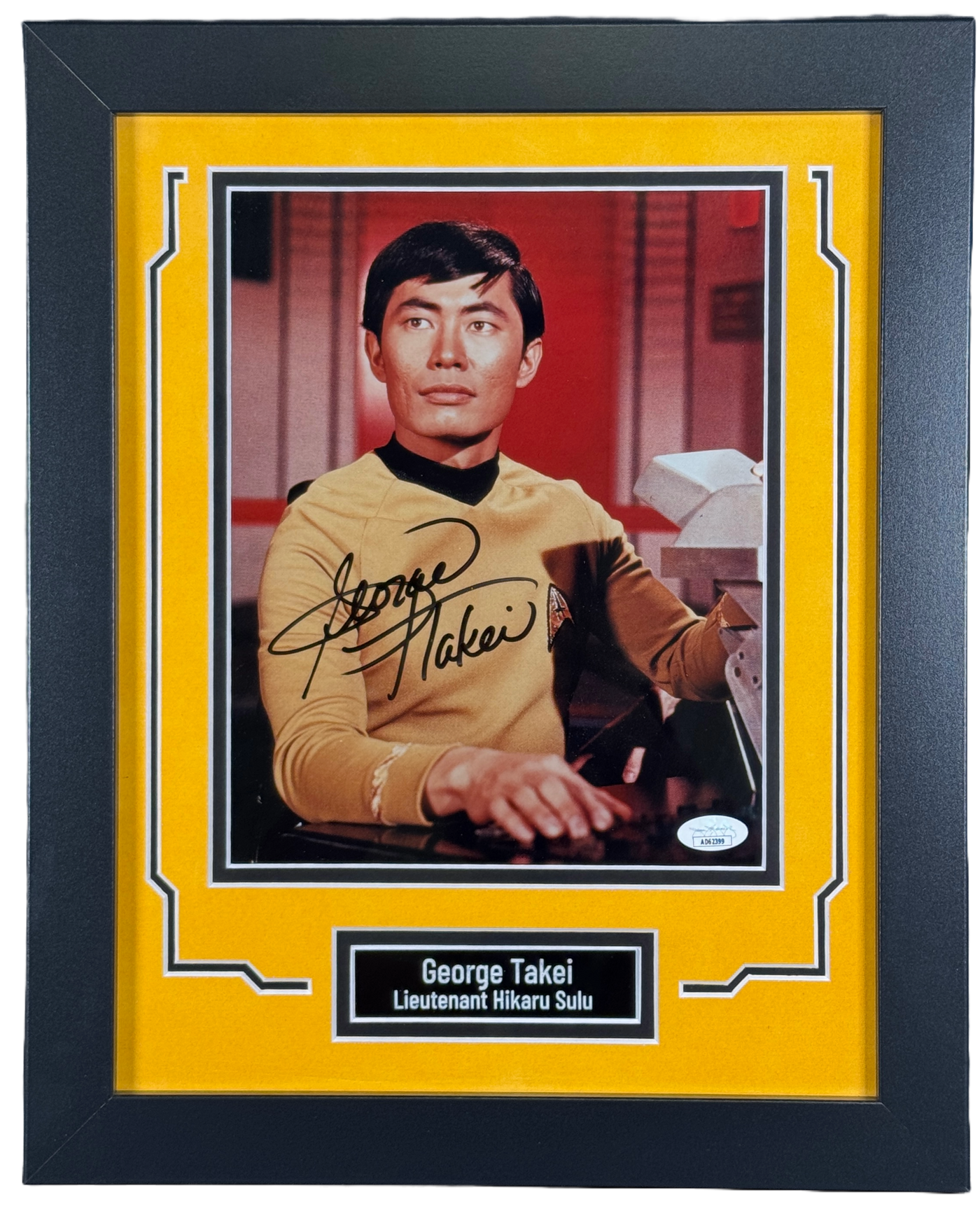 George Takei Signed Custom Framed 8x10 Photo Star Trek Sulu Autographed JSA COA