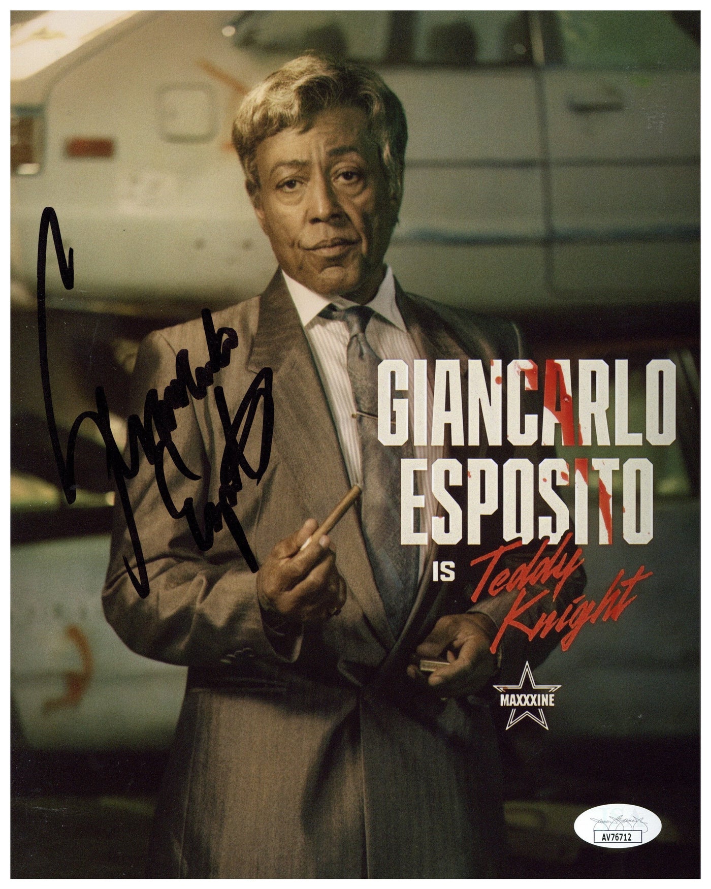 Giancarlo Esposito Autographed 8x10 Photo Maxxxine Teddy Knight Signed JSA COA