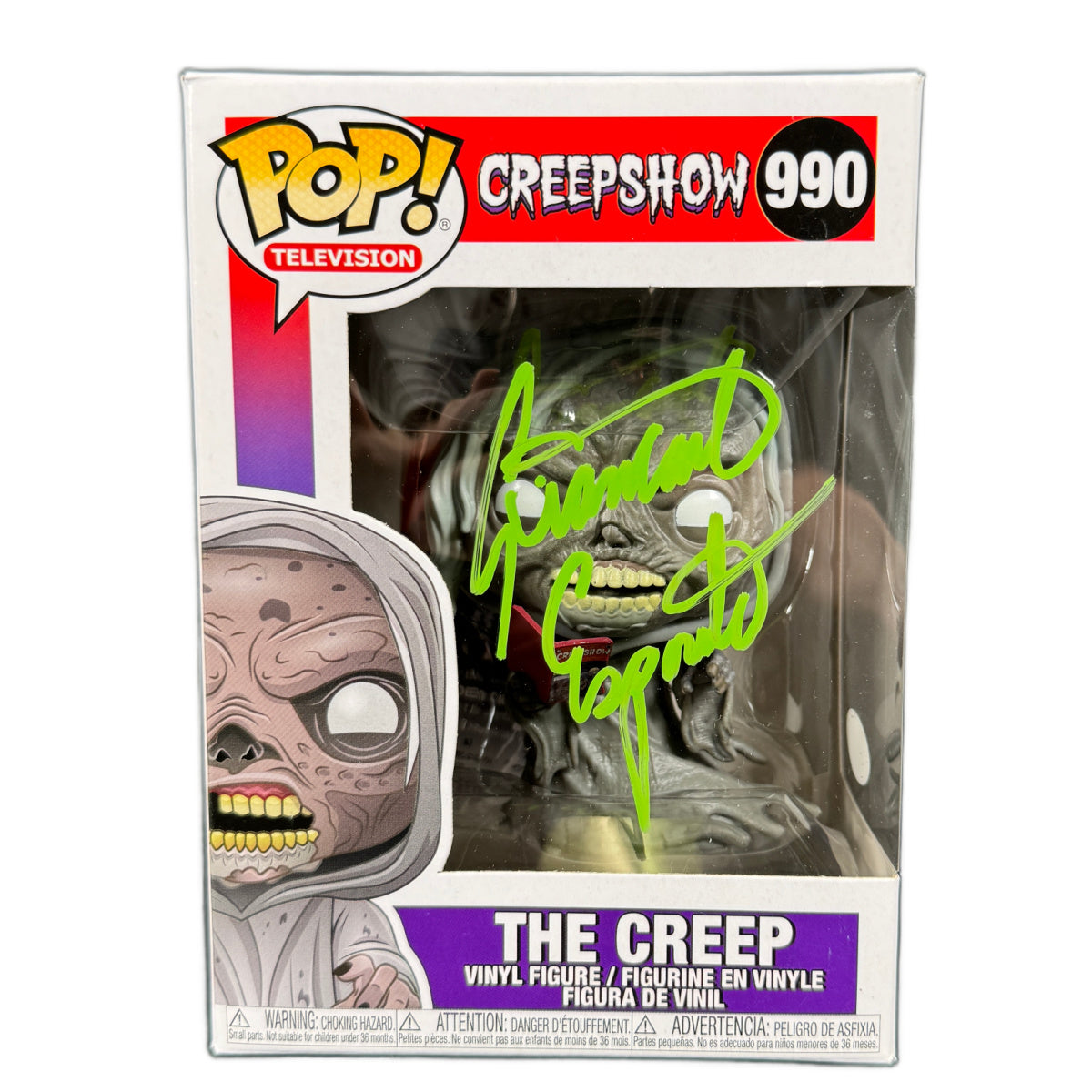 Giancarlo Esposito Signed Funko POP Creepshow The Creep Autographed JSA COA