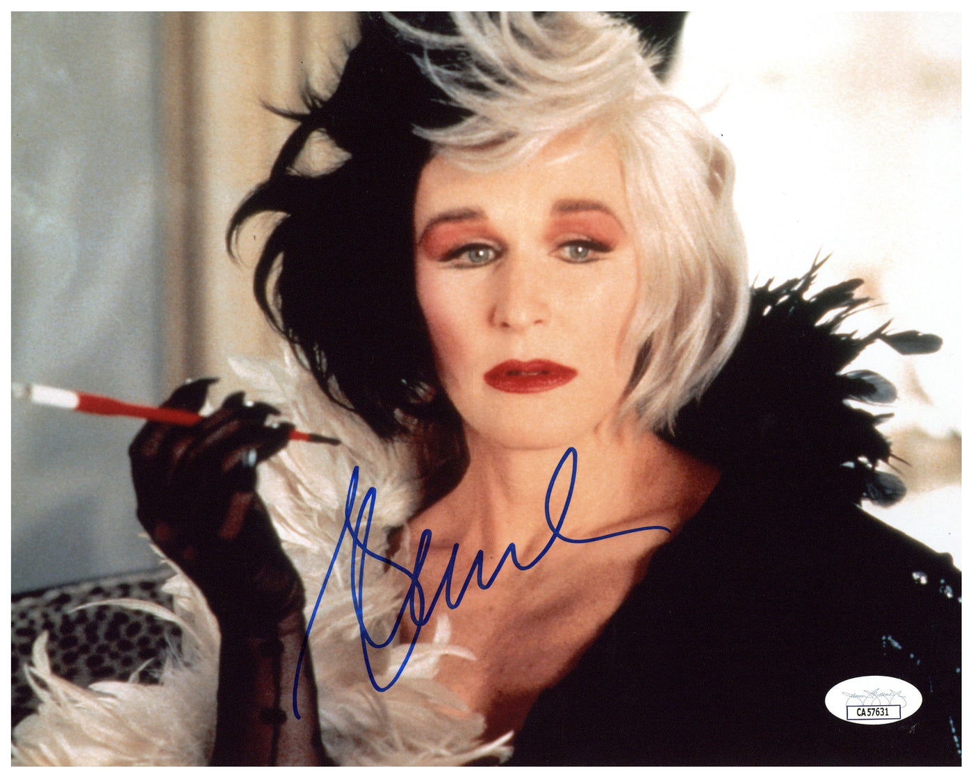 Glen Close Signed 8x10 Photo 101 Dalmatians Cruella de Vil Autographed JSA COA 2