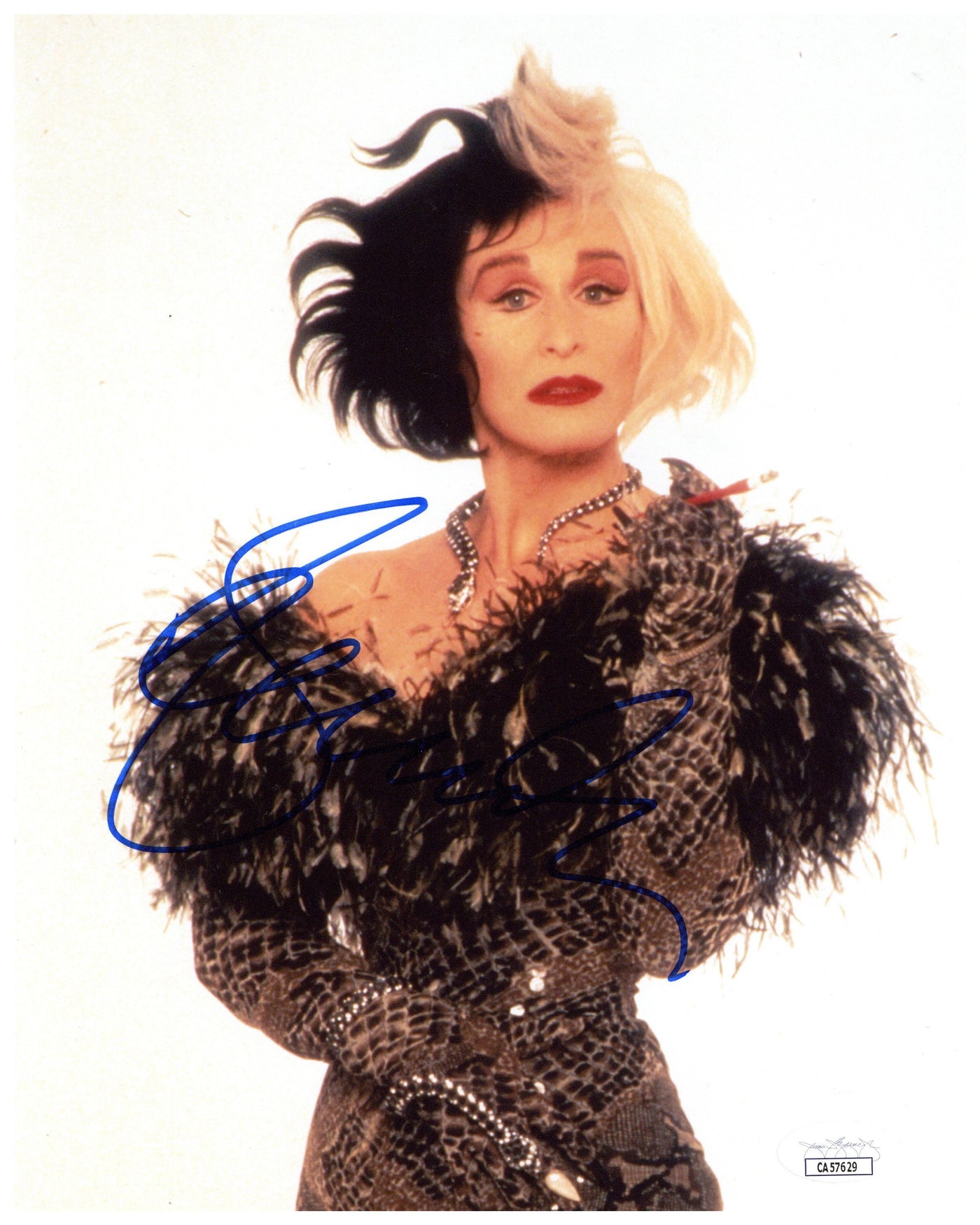 Glen Close Signed 8x10 Photo 101 Dalmatians Cruella de Vil Autographed JSA COA 3