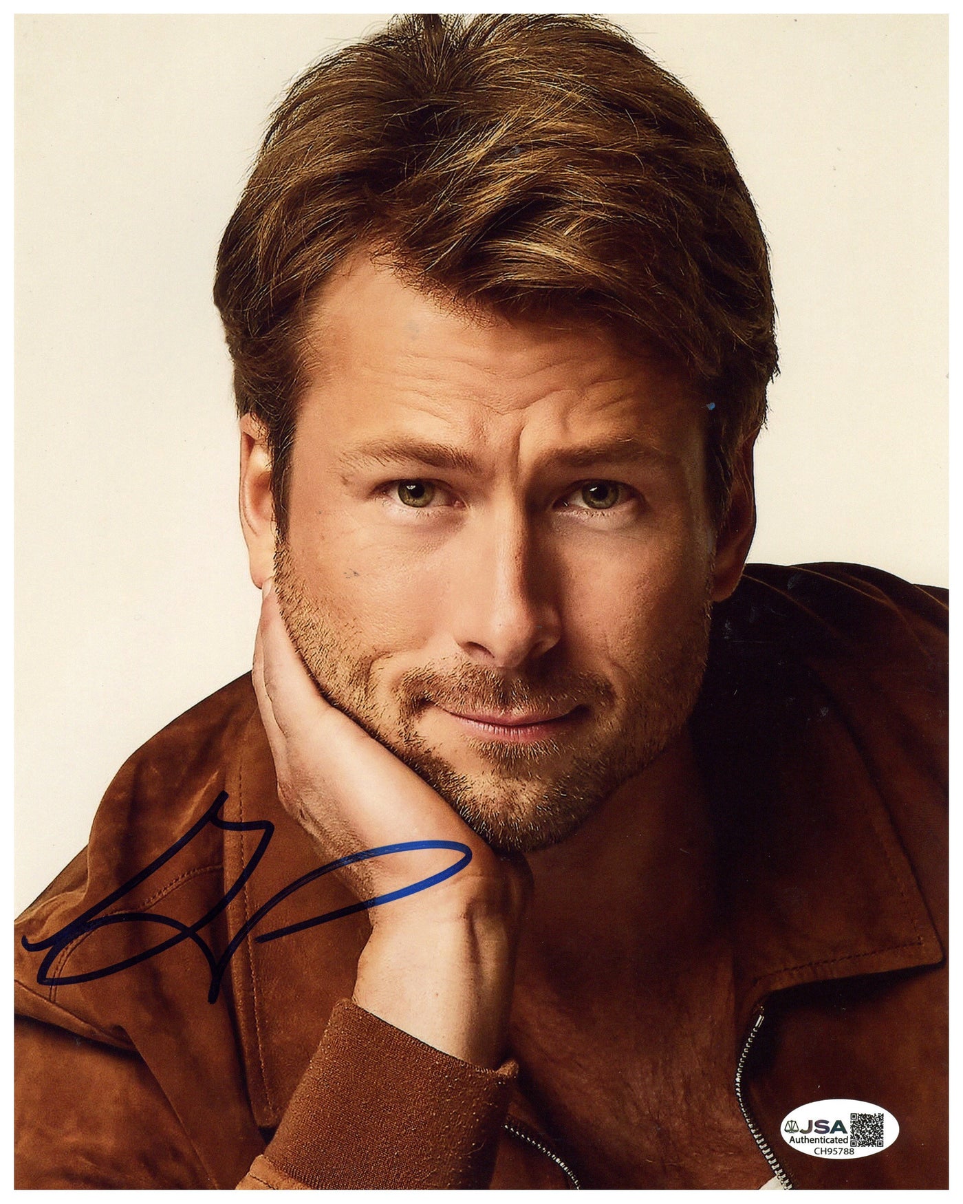 Glen Powell Signed 8x10 Photo Authentic Autographed JSA COA 2