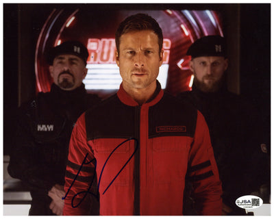 Glen Powell Signed 8x10 Photo The Running Man Autographed JSA COA