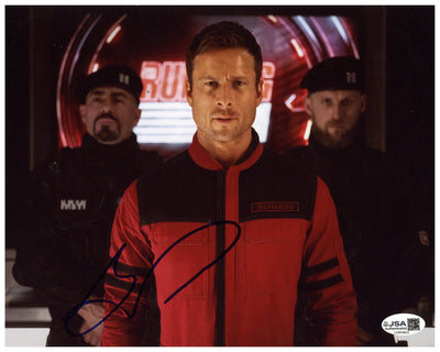 Glen Powell Signed 8x10 Photo The Running Man Autographed JSA COA