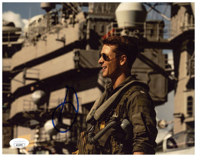 Glen Powell Signed 8x10 Photo Top Gun Maverick Hangman Autographed JSA COA