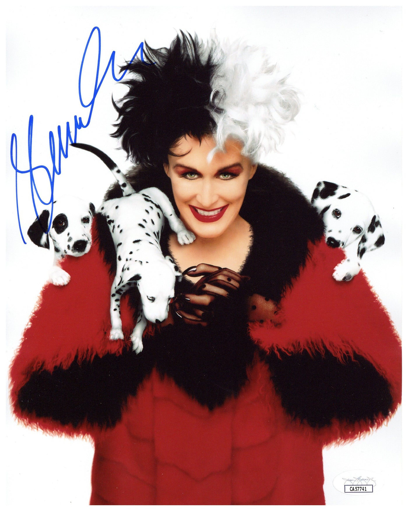 Glenn Close Signed 8x10 Photo 101 Dalmatians Cruella de Vil Autographed JSA COA 4