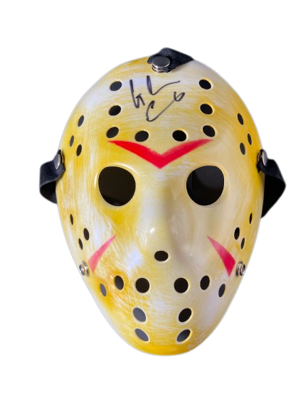 Glenn Ennis Signed Freddy vs Jason Voorhees Mask Authentic Autographed JSA COA 2