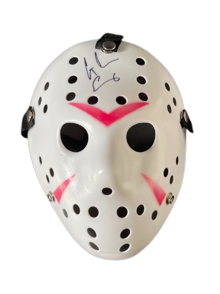 Glenn Ennis Signed Freddy vs Jason Voorhees Mask Authentic Autographed JSA COA 3