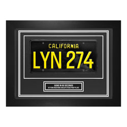 Image of Gone in 60 Seconds License Plate Wall Display Eleanor Car Prop Frame