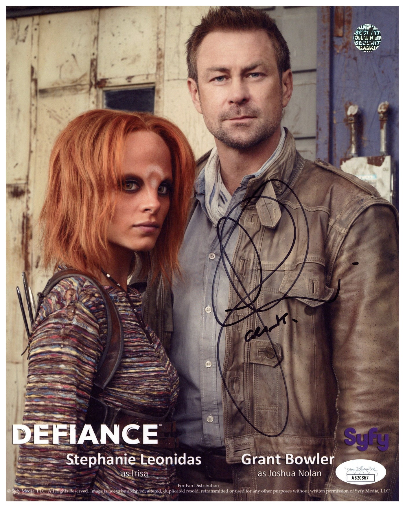 Grant Bowler Signed 8x10 Photo Defiance Autographed JSA COA #1