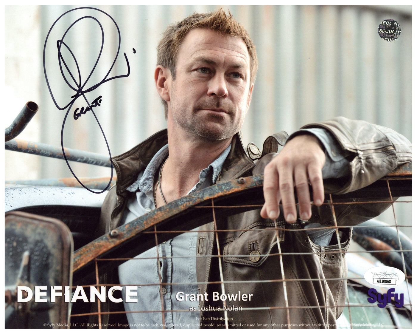 Grant Bowler Signed 8x10 Photo Defiance Autographed JSA COA #2