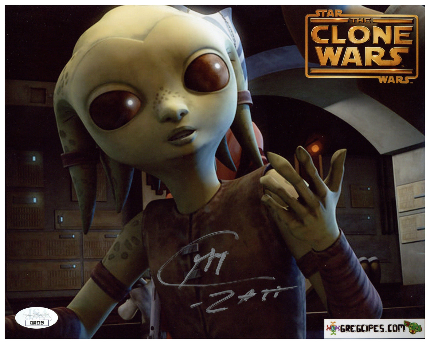 Greg Cipes Signed 8x10 Photo Star Wars Clones Wars Zatt Autographed JSA COA