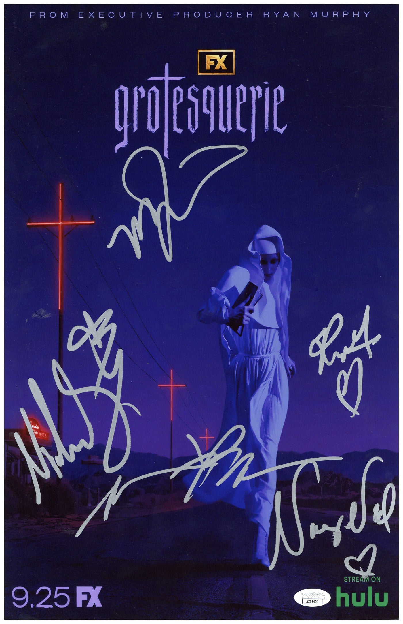 Grotesquerie Signed 11x17 Photo FX Show Cast Autographed JSA COA #2