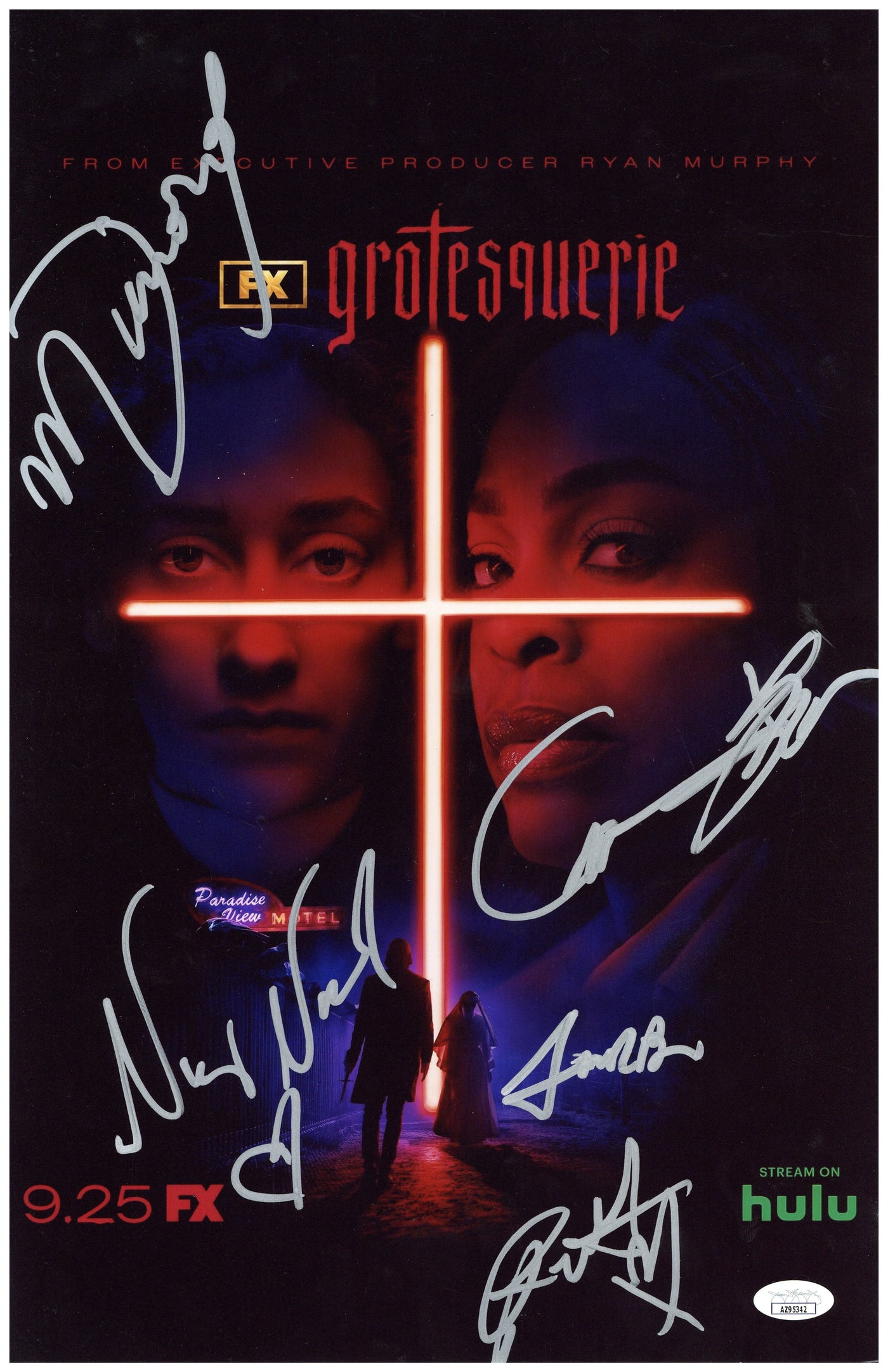 Grotesquerie Signed 11x17 Photo FX Show Cast Autographed JSA COA #3