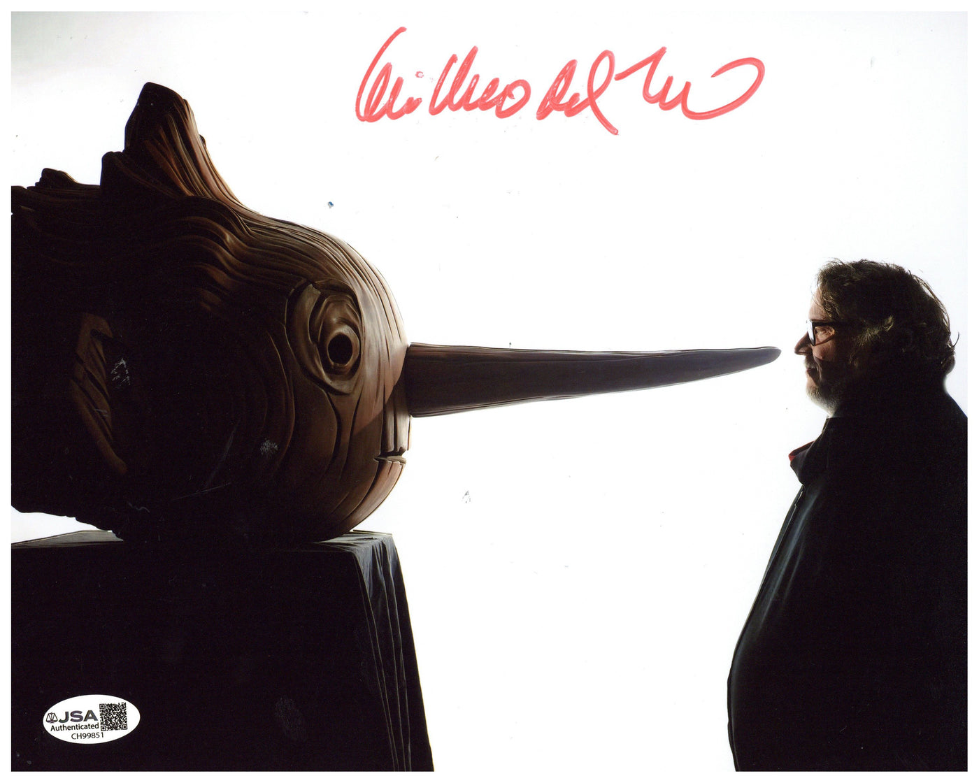 Guillermo del Toro Signed 8x10 Photo Director Pinocchio Autographed JSA COA 3