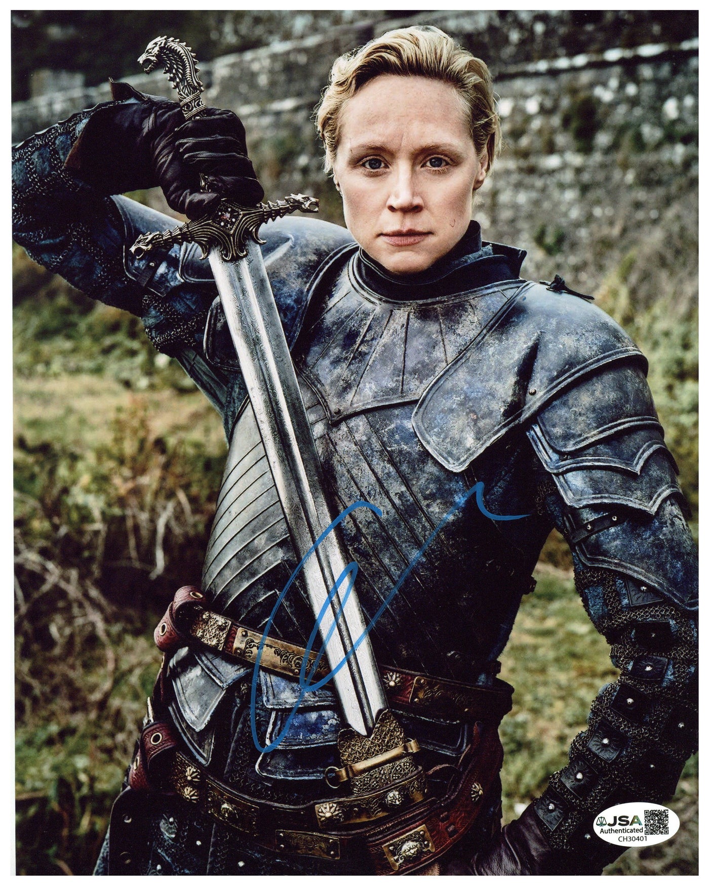 Gwendoline Christie Signed 8x10 Photo Game of Thrones Autographed JSA COA