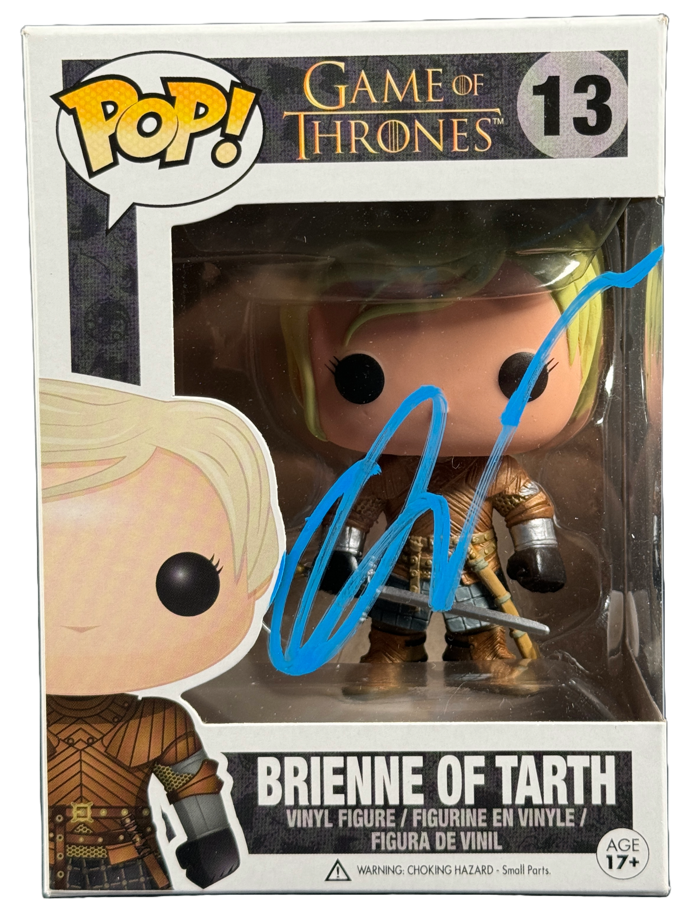 Gwendoline Christie Signed Funko POP Game of Thrones Brienne of Tarth JSA COA